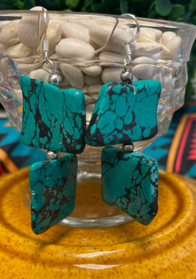 Western Accessories, Western Jewelry, Earrings for Women, Southwestern Jewelry, Western Jewelry Wholesale, Cowgirl Jewelry, Western Wholesale, Wholesale Accessories, Wholesale Jewelry, turquoise dangle earrings, western dangle earrings, western boho earrings, western earrings, dangle earrings, western turquoise earrings, turquoise stone earrings