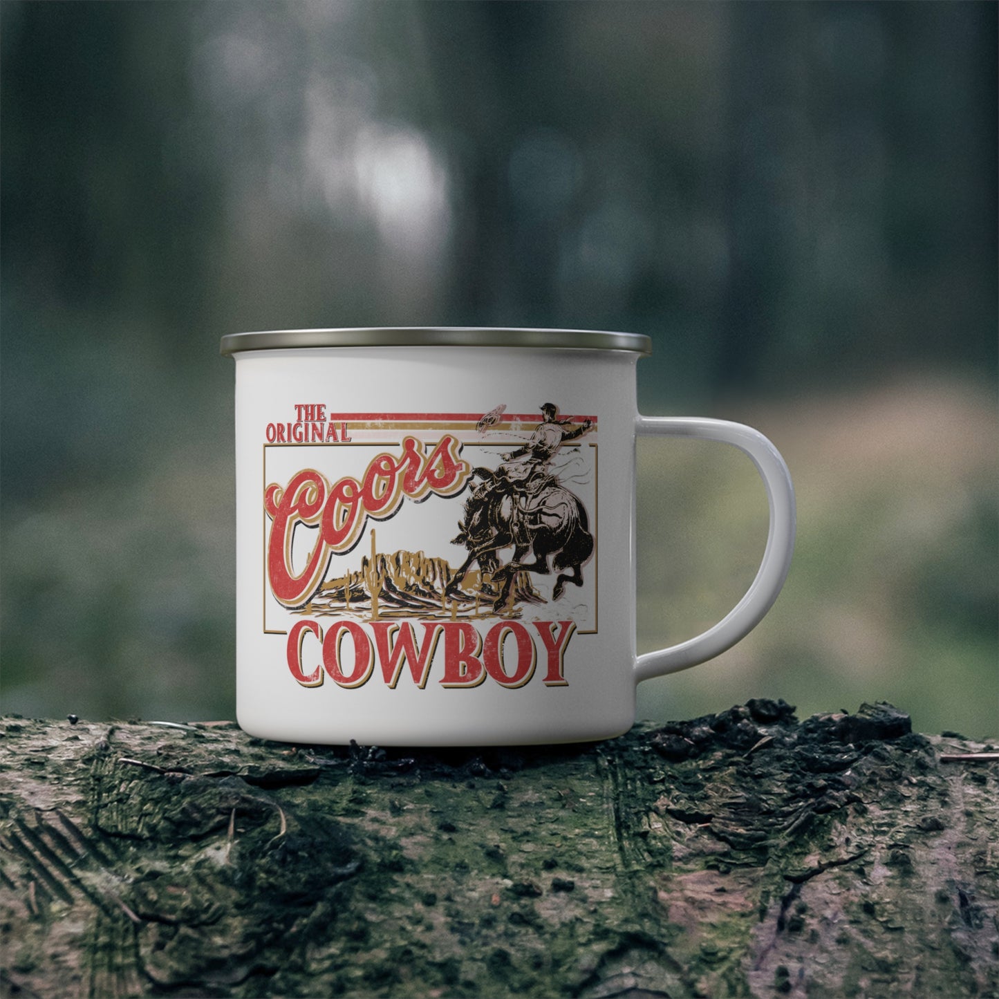 The Original Coors Cowboy Camping Mug
